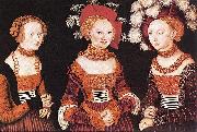 Lucas Cranach the Elder Emilia and Sidonia oil painting on canvas